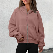 Cozy Long Hooded Sweatshirt for Women