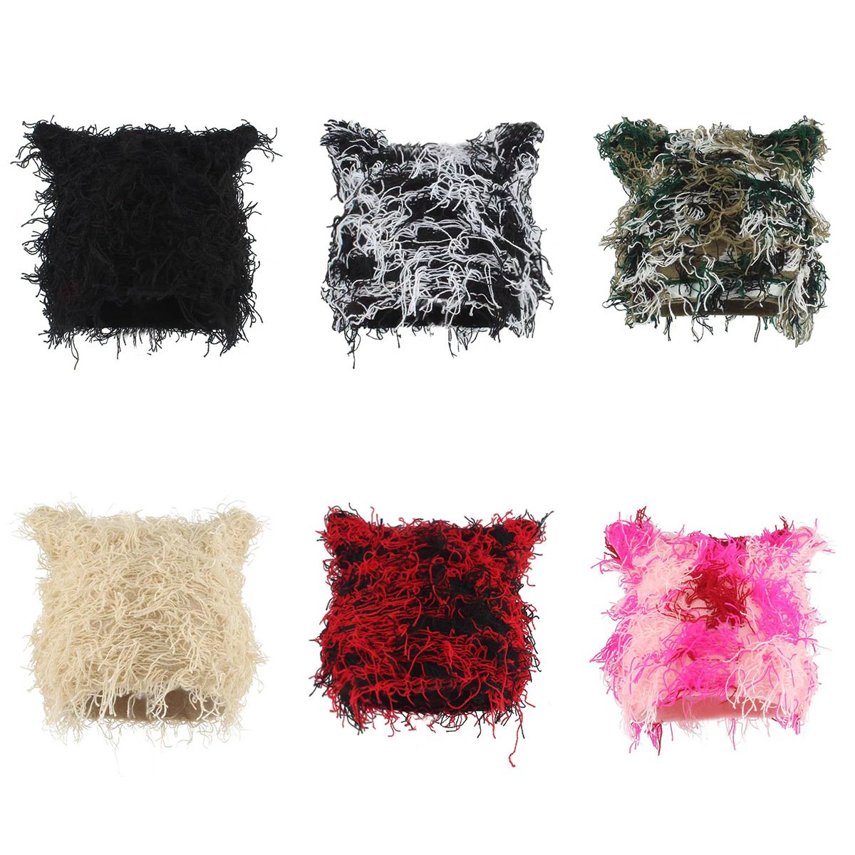 Warm Cat Ear Wool Hat for Women