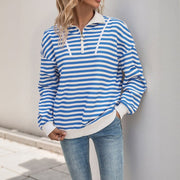 Women's Autumn Striped Pullover Sweater