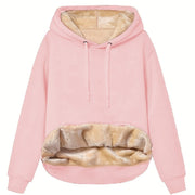 Warm Velvet Hoodie Coat for Women