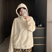 Warm Embroidered Fleece Hoodie