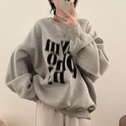 Cozy Contrast Color Loose Sweater