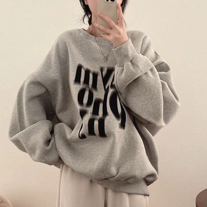 Cozy Contrast Color Loose Sweater