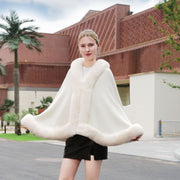 Warm Fur Shawl Cape