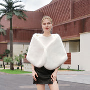 Elegant Warm White Waistcoat Formal Host Dressing Outerwear