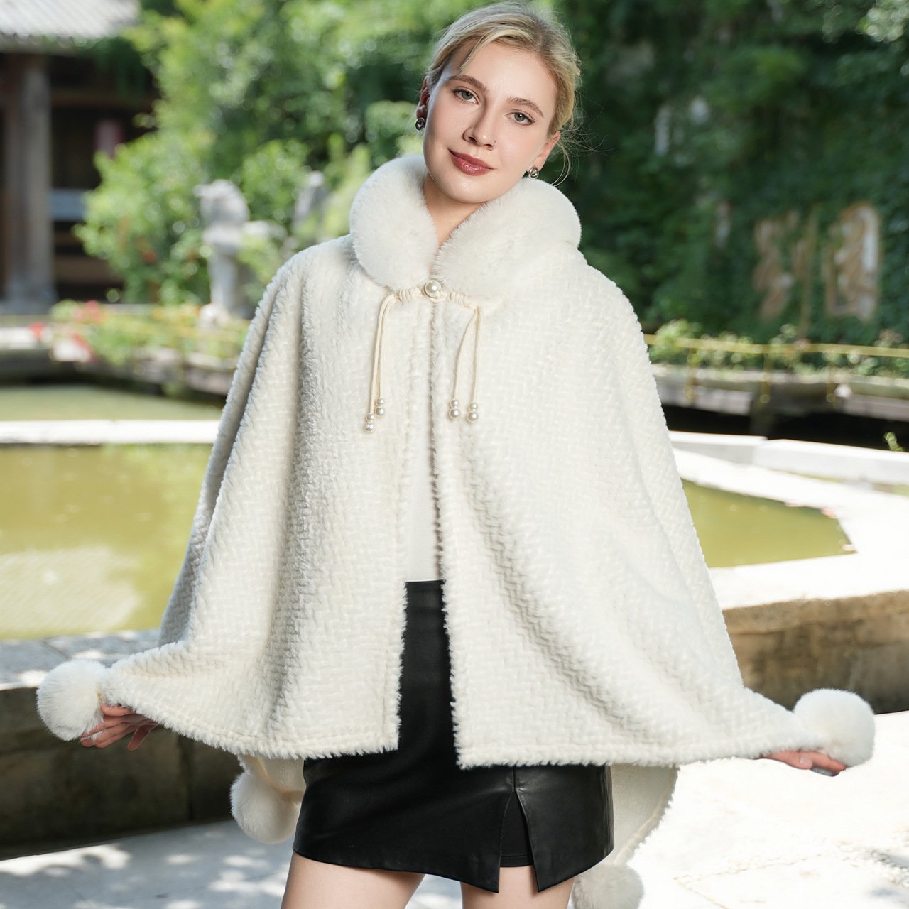 Women's Winter Cape Shawl, Free Size, Keep Warm