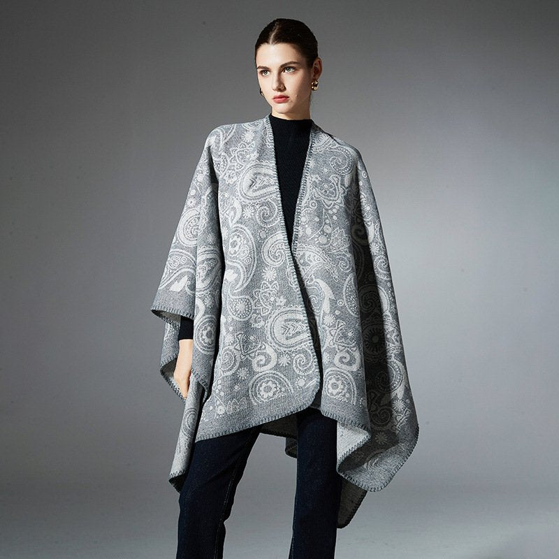 Warm Paisley Shawl Wrap