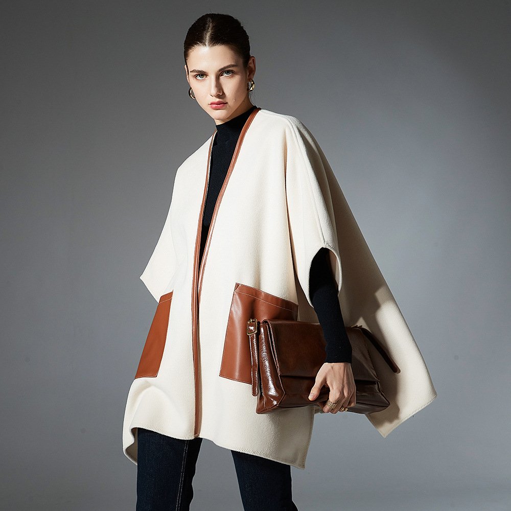Warm Leather Shawl