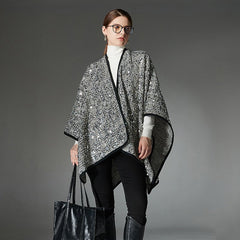 Silver Paillette Shawl