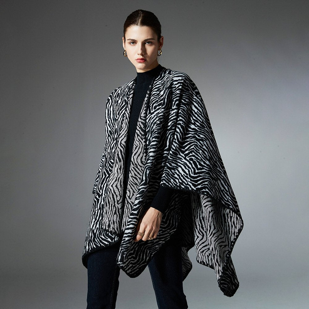 Warm Zebra Shawl