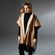 Warm Tassel Shawl Cloak