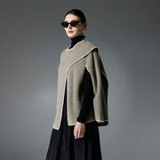 Warm Woolen Cape Shawl