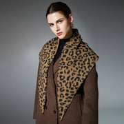 Warm Leopard Shawl Scarf