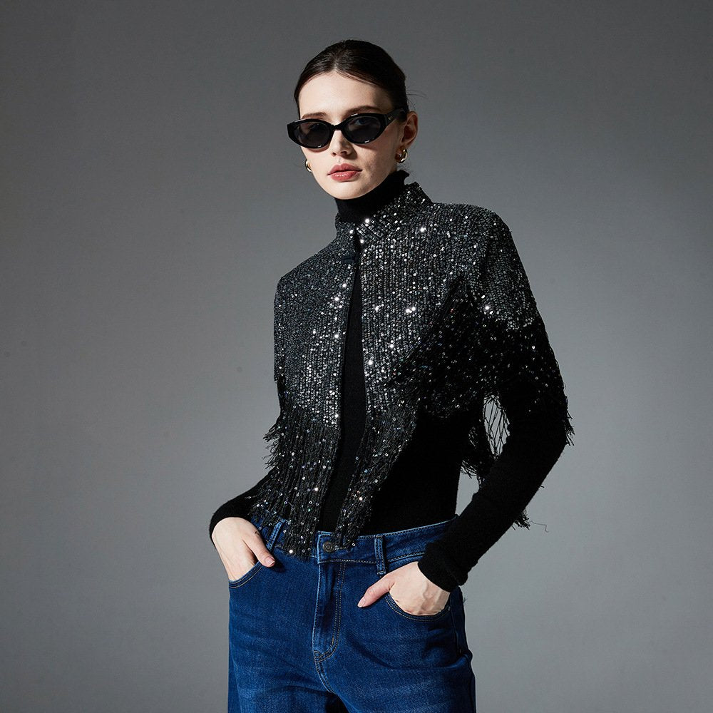 Warm Sequin Shawl