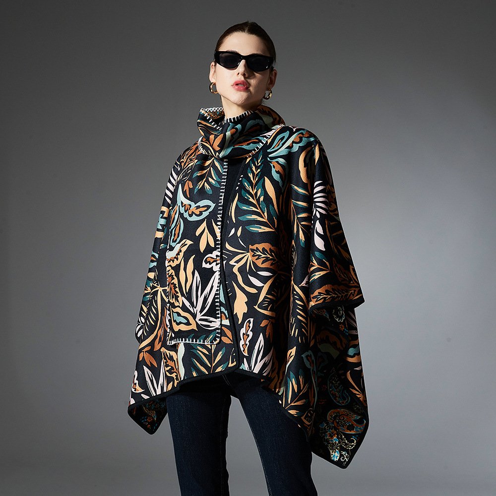 Double-Sided Paisley Shawl Scarf