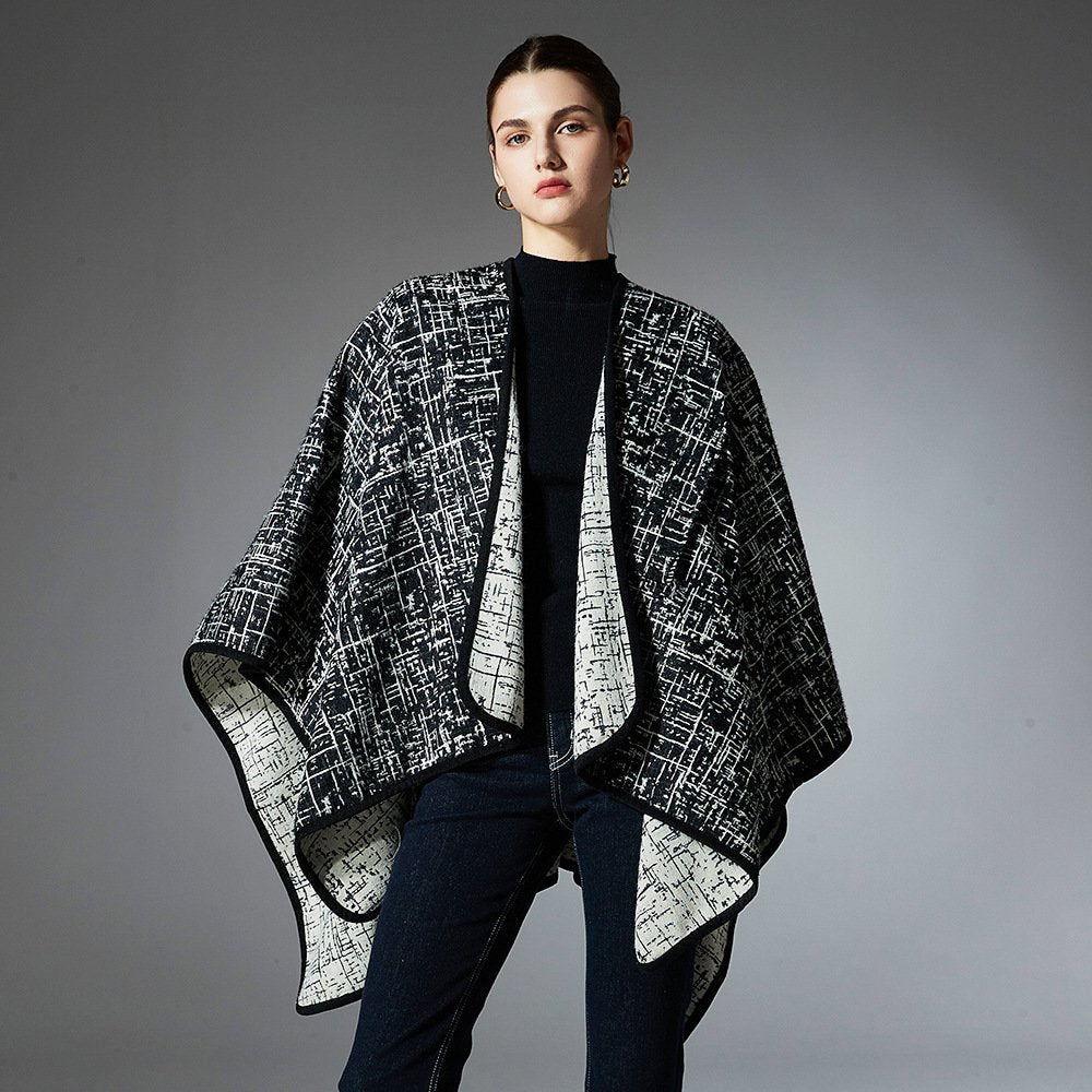 Stay Warm in Style with Jacquard Shawl