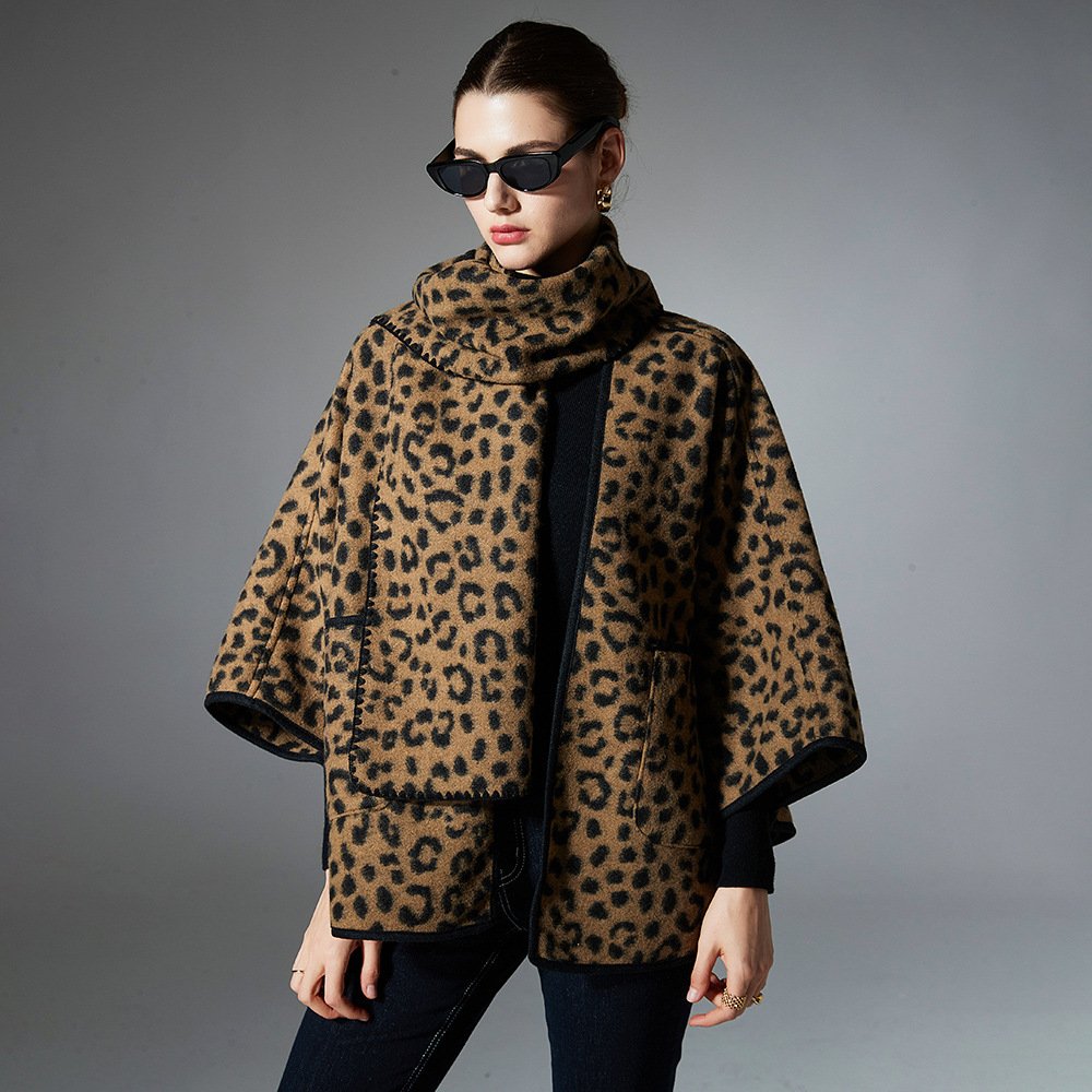 Warm Leopard Shawl