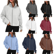 Temperate Commute Hoody for Women - Long Zipper, Thumb Hole, Brushed Finish