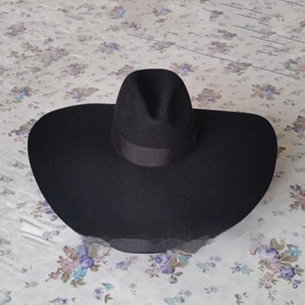 Ultra Wide Brim Woolen Hat for Women