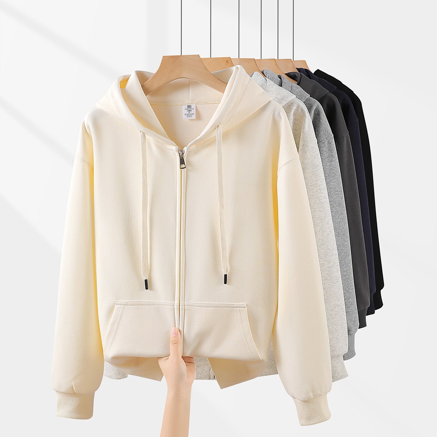 Cozy Women's Gray Hooded Sweater Coat