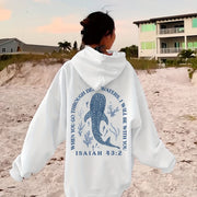 Whale Alphabet Hoodie for Women