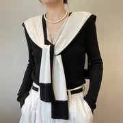 Chic Scarf Outerwear