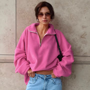 Women's Loose Fit Lamb Wool Tops