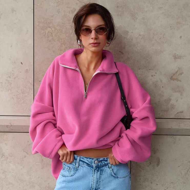 Women's Loose Fit Lamb Wool Tops