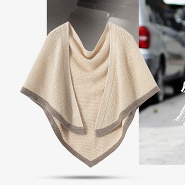 Luxurious Cashmere Shawl for Women - Triangular Binder Style