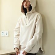 Cozy Hooded Loose-Fit Sweatshirt