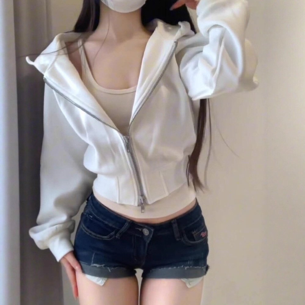 Stay Warm in Style: Double Zipper Hoodie Coat