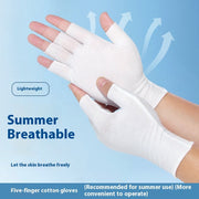 Breathable White Cotton Gloves for Women