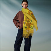 Women's Artificial Cashmere Scarf Long Fringe Winter Warm