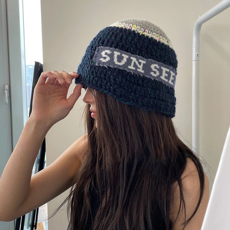 Warm Wool Letter Hat