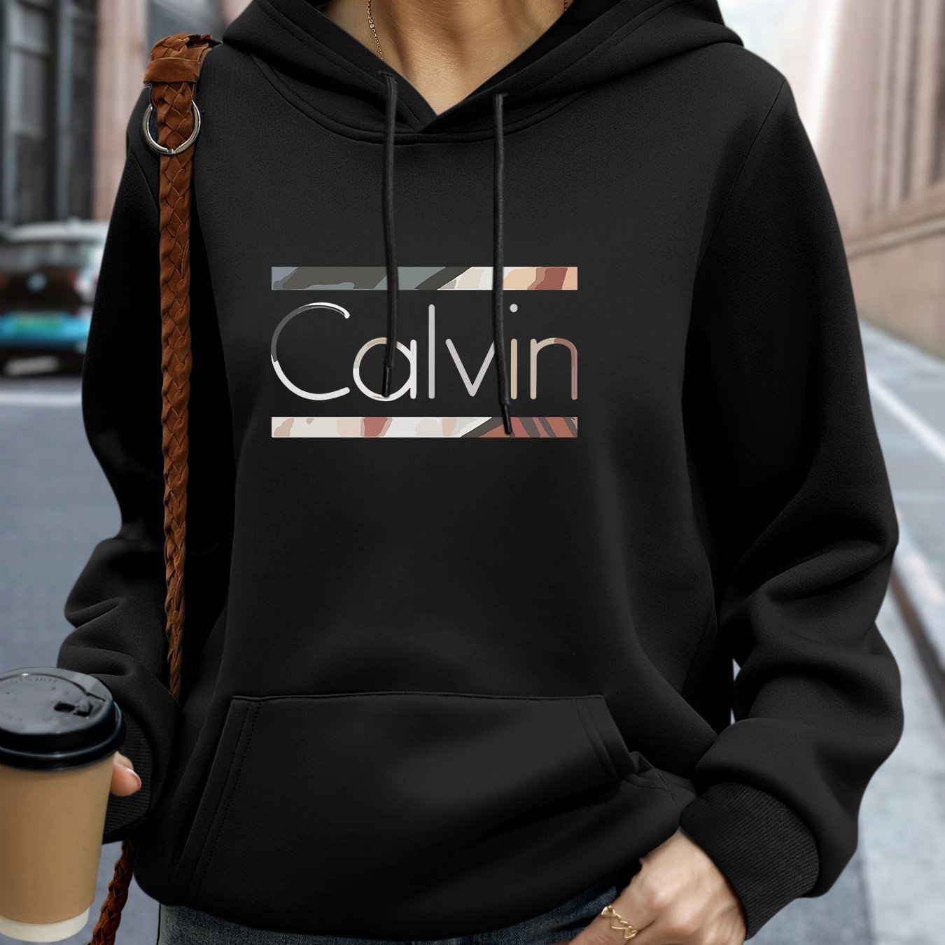 Cozy Letter Sweater for Women Plus Size