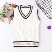 Warm V-Neck Pullover Sweater Vest for Women