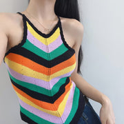 Rainbow Color Sling Camisole