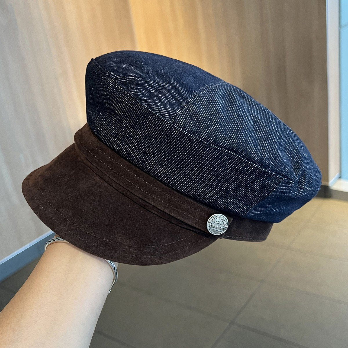Elegant Newsboy Hat for Women and Men