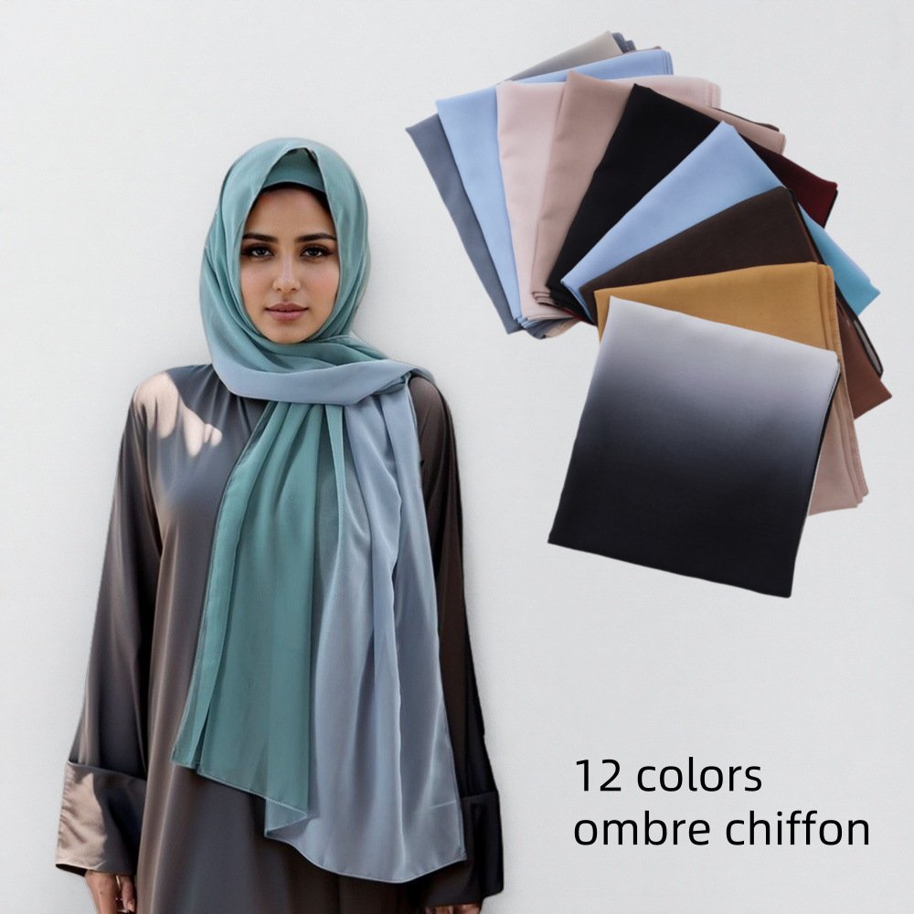 Soft Chiffon Scarf for Women, Breathable Summer Scarf
