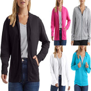 Solid Color Hoodie for Women