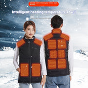 Stay Warm in Style - Carbon Fiber Electric Heating Vest
