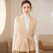Women's Cashmere Cardigan Vest for Casual Chic