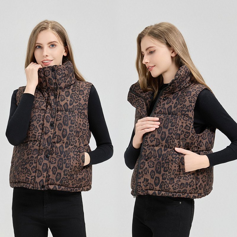 Leopard Print Temperament Vest for Women