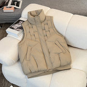 Casual Stand Collar Waistcoat Fashion Vest for Women