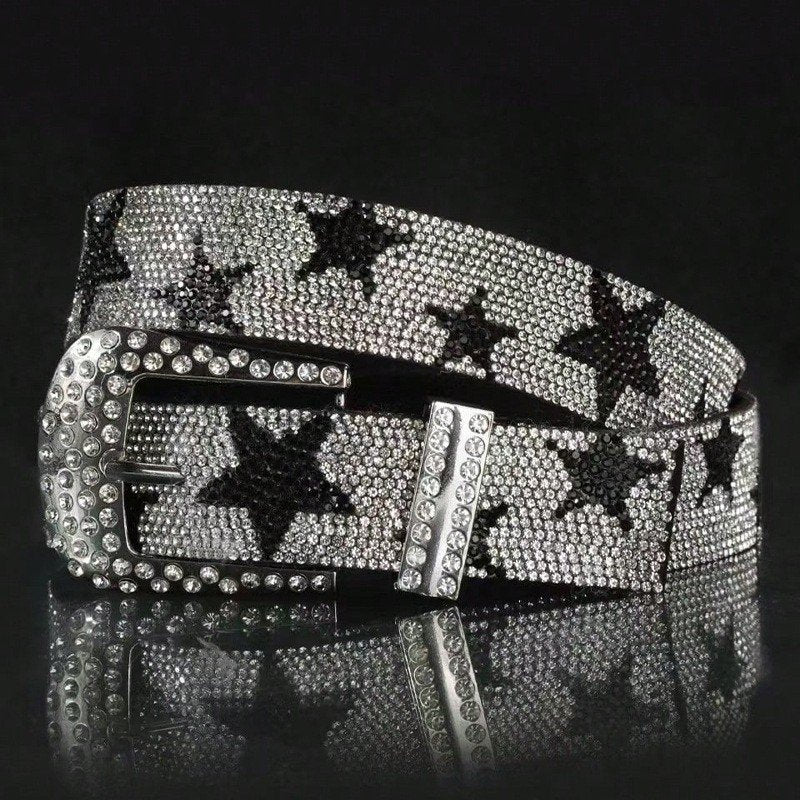 Trendy Diamond Pattern Belt for Men and Women