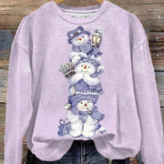 Cozy Round Neck Long-sleeved Sweater for Women