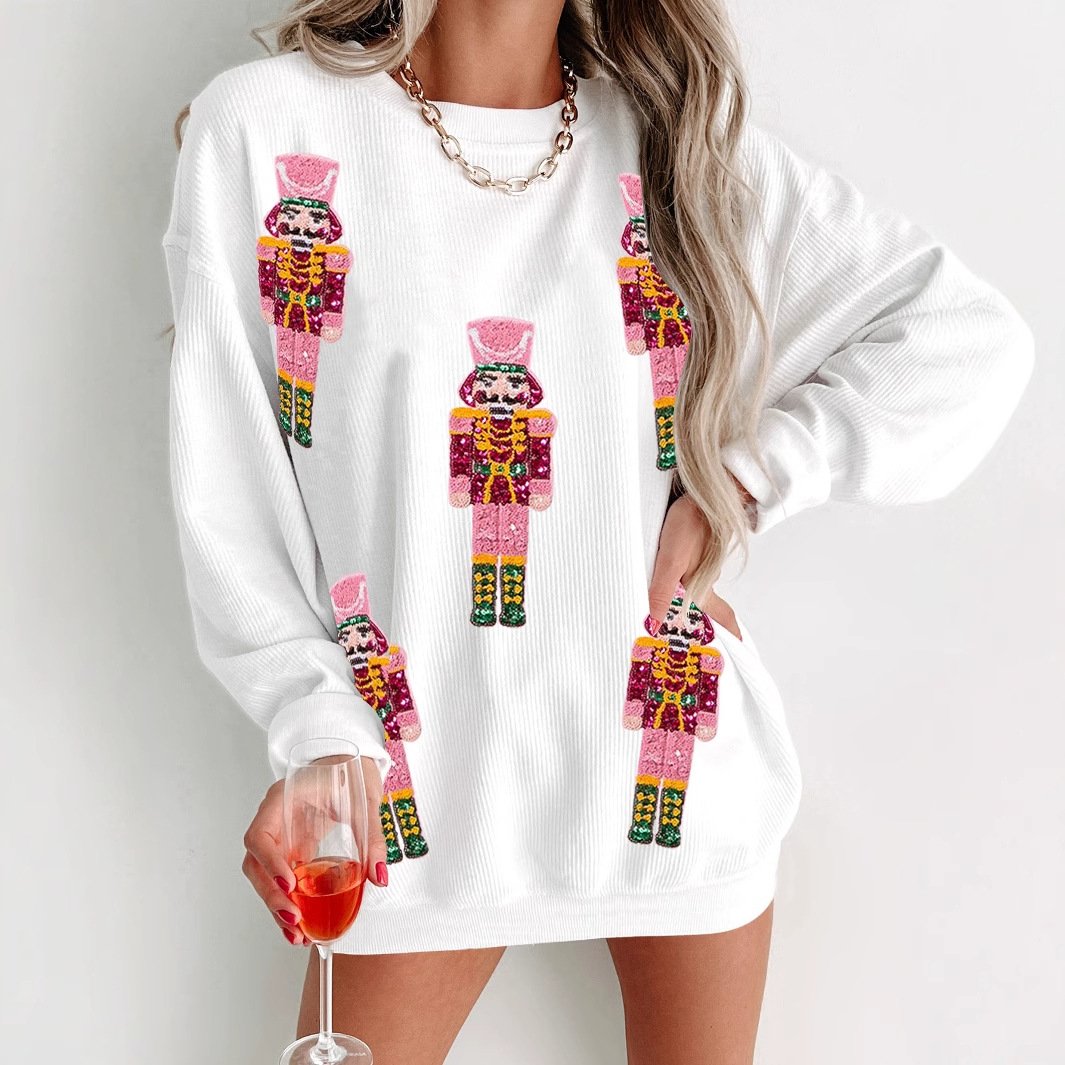 Autumn Winter Sequin Sweatshirt - Cozy Streetwear