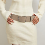 Elegant Belted Waist Dress