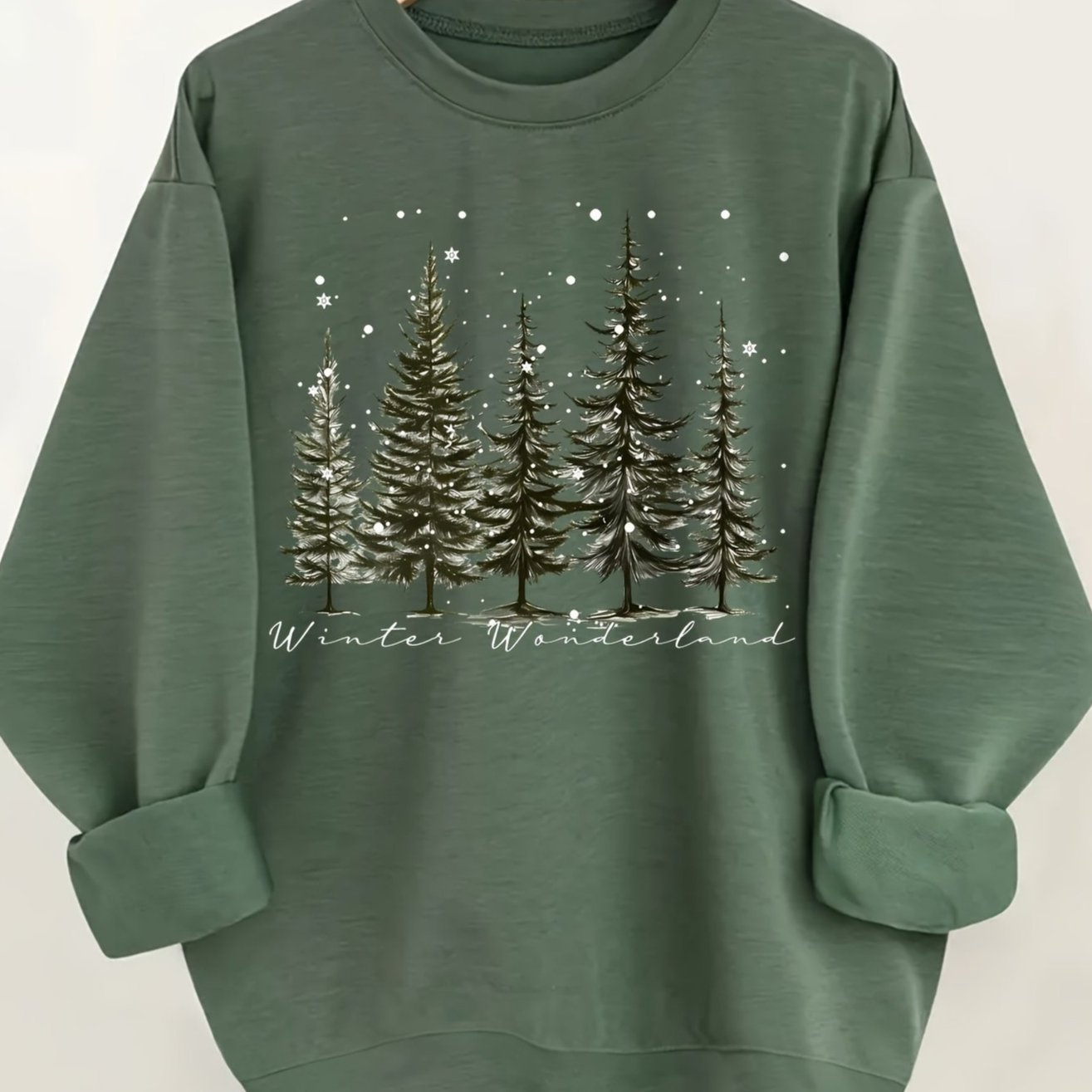 Cozy European Floral Print Sweater for Women