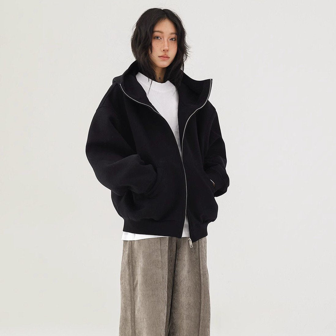 Retro Street Hooded Sweater for Women